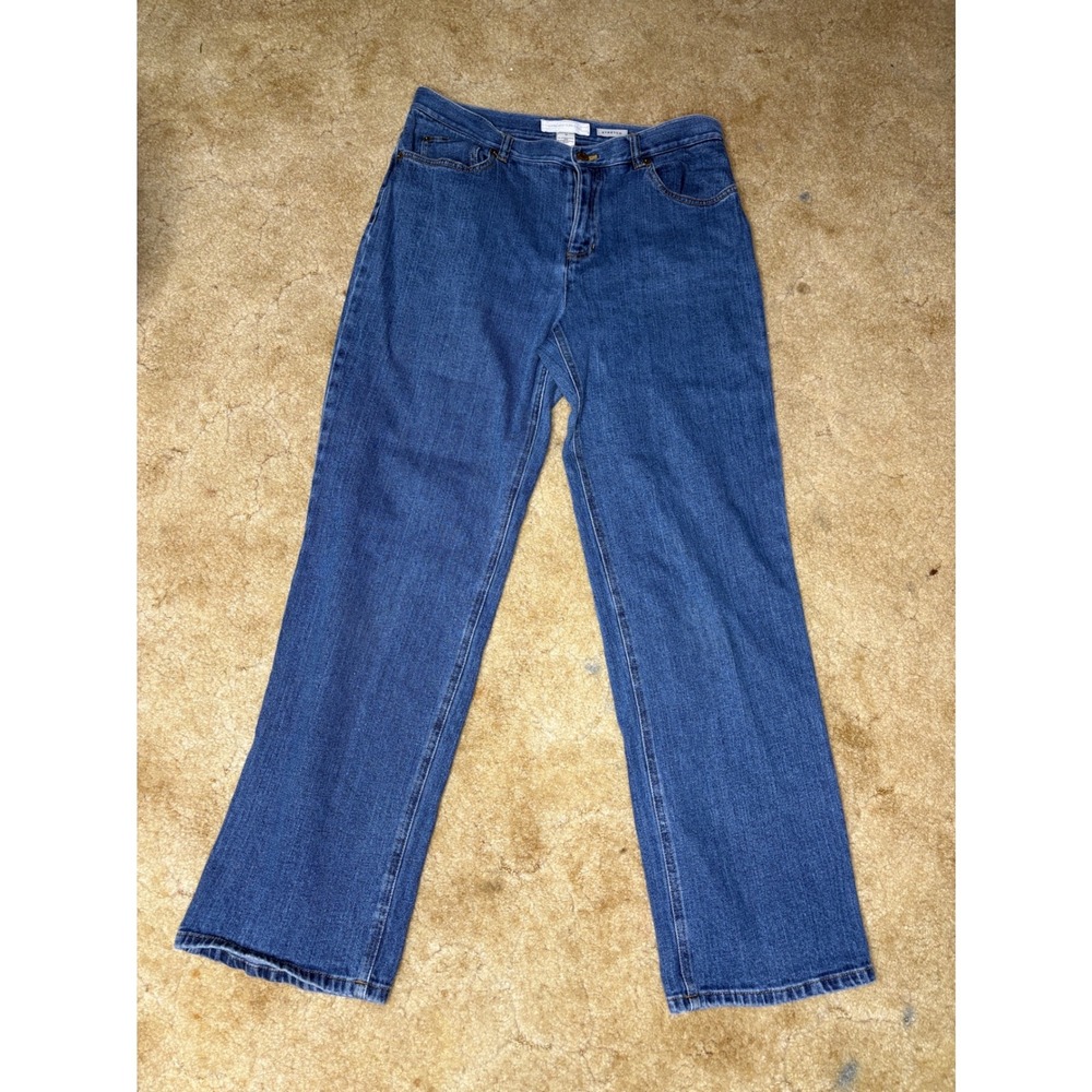 Jones New York Everyday Stretch Jean‎ Womens 10 Medium Wash Straight Leg Denim